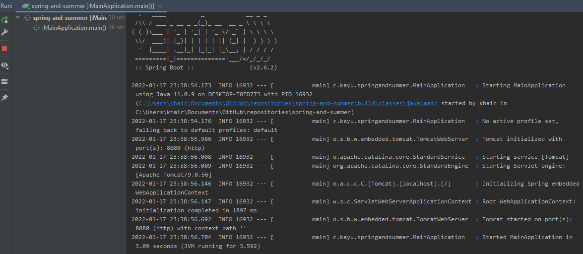 Running on IntelliJ